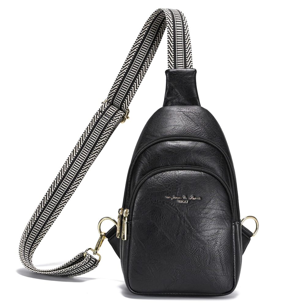 8996 Crossbody Sling Bags Fanny Packs Vegan Leather Purses Small Cross body - Picture 8 of 8